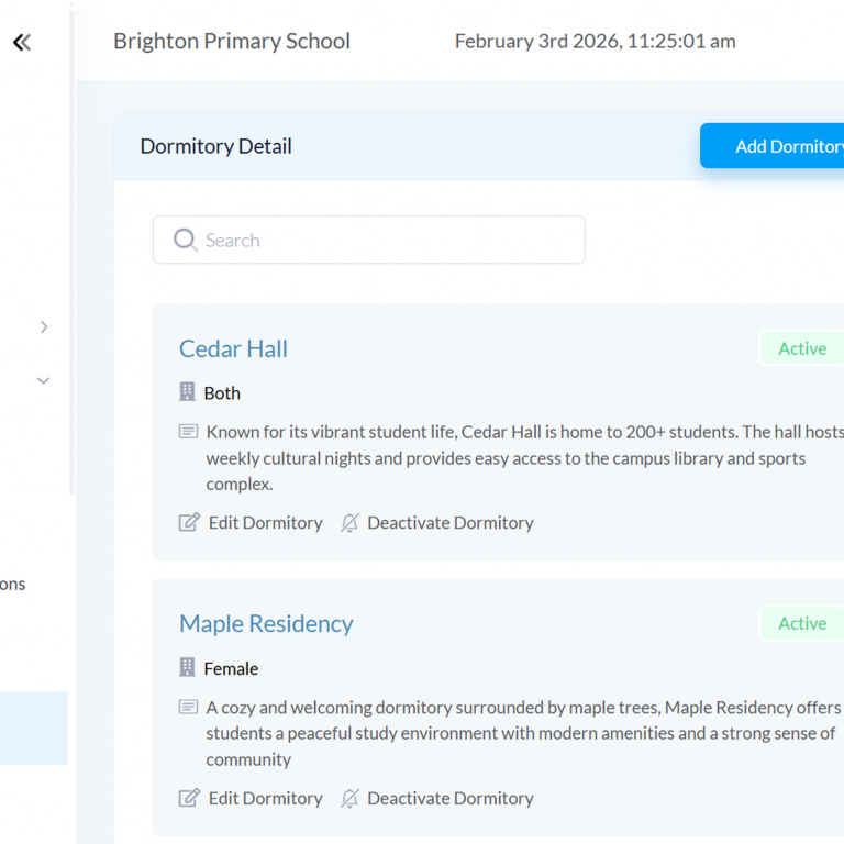 Designed for Boarding School Operations